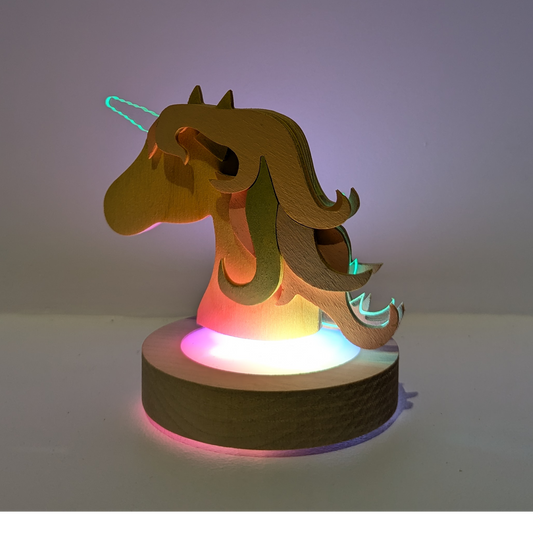 Lampe de Chevet Multicolore - Licorne