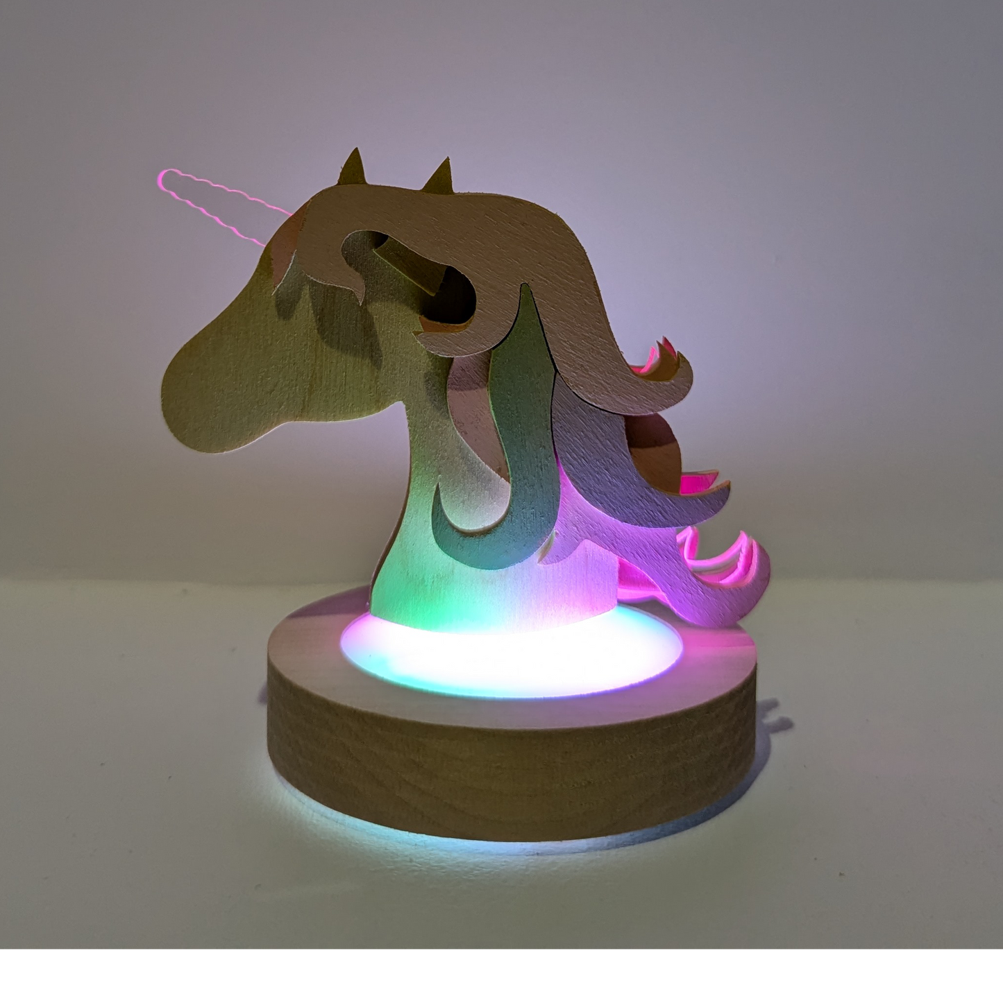Lampe de Chevet Multicolore - Licorne