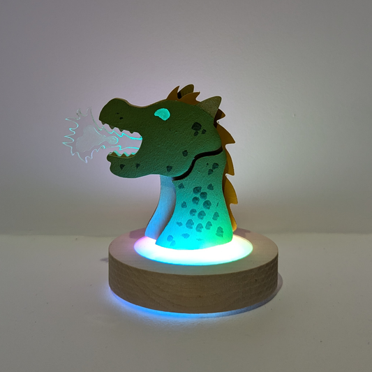 Lampe de Chevet Multicolore - Dragon