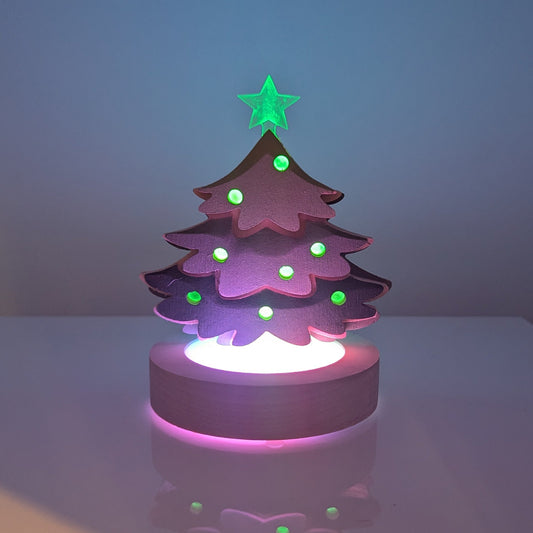 Lampe de Chevet Multicolore - Sapin