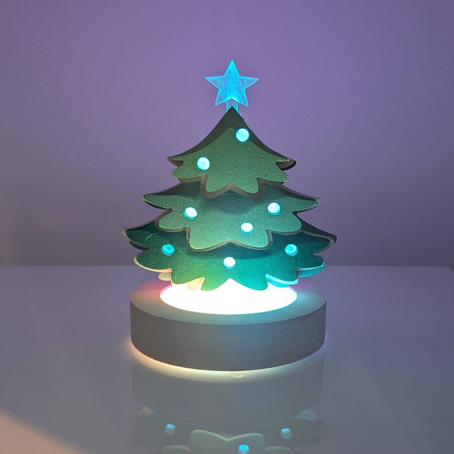 Lampe de Chevet Multicolore - Sapin
