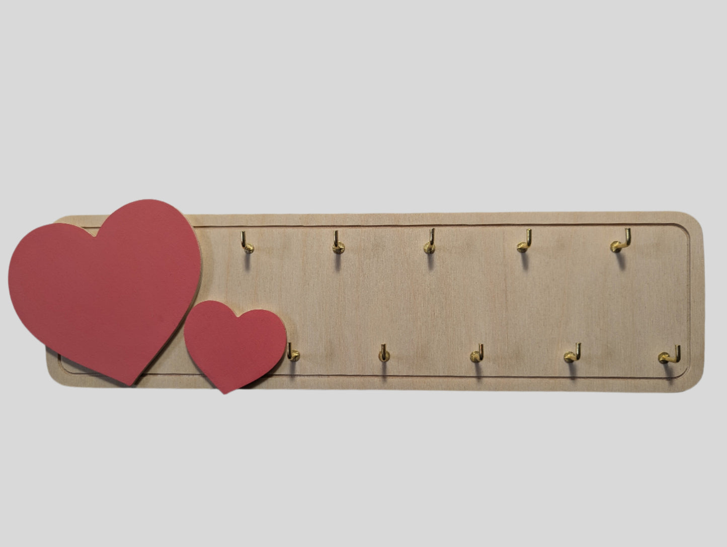 Wall-Mounted Wooden Jewelry Organizer – Kids Room