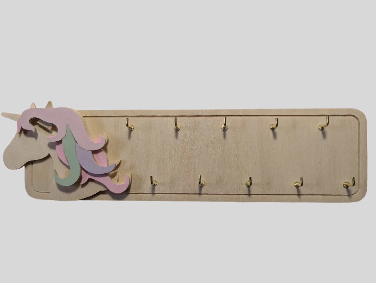 Wall-Mounted Wooden Jewelry Organizer – Kids Room